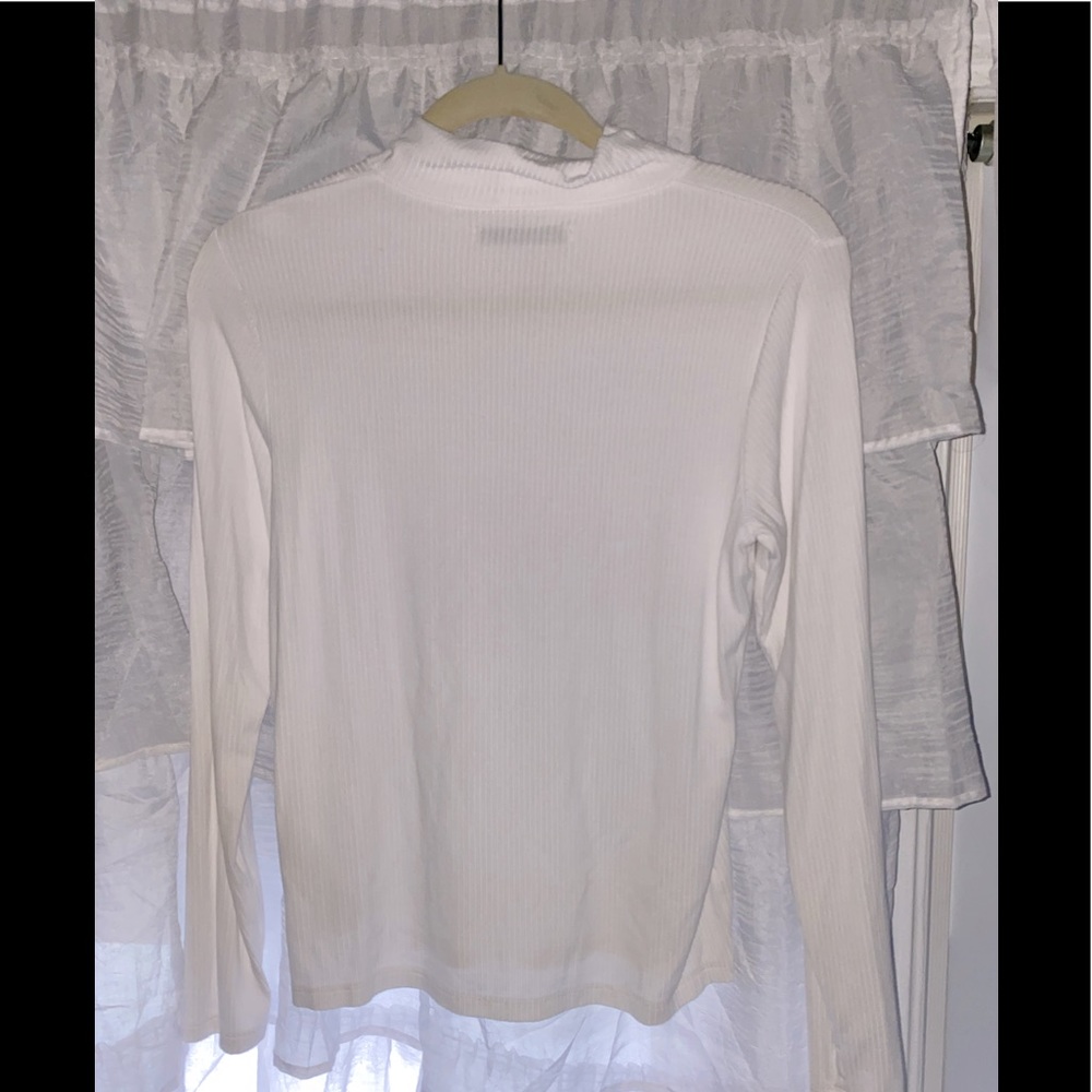 Abercrombie & Fitch Ribbed Long Sleeve Mock Turtle Neck